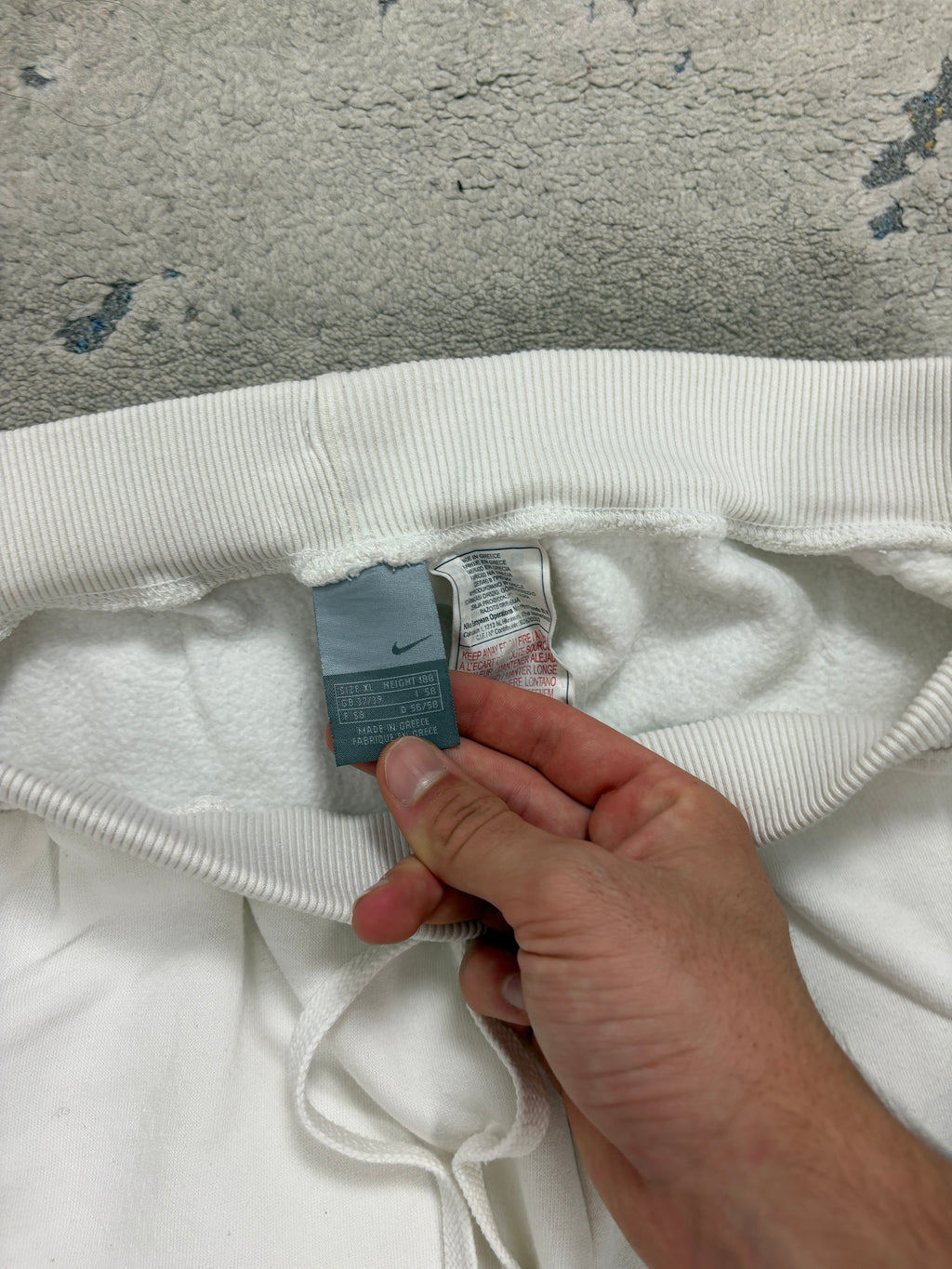 Pantalón Nike Vintage Blanco | Talla XL