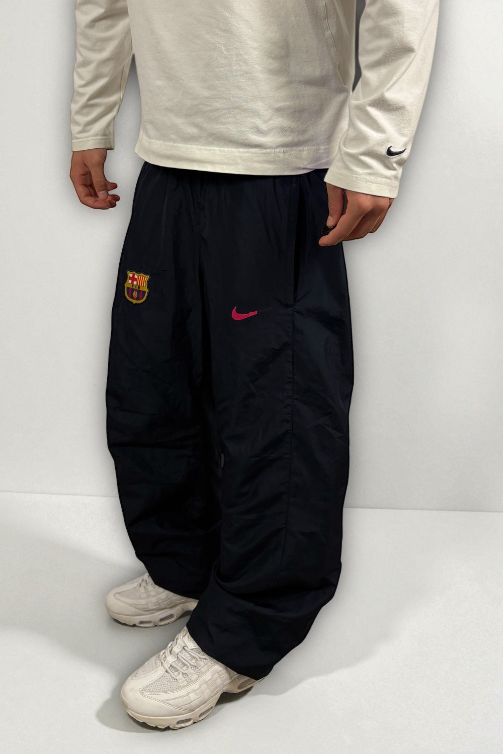 Pantalón Nike x FC Barcelona Vintage Azul Marino | Talla S