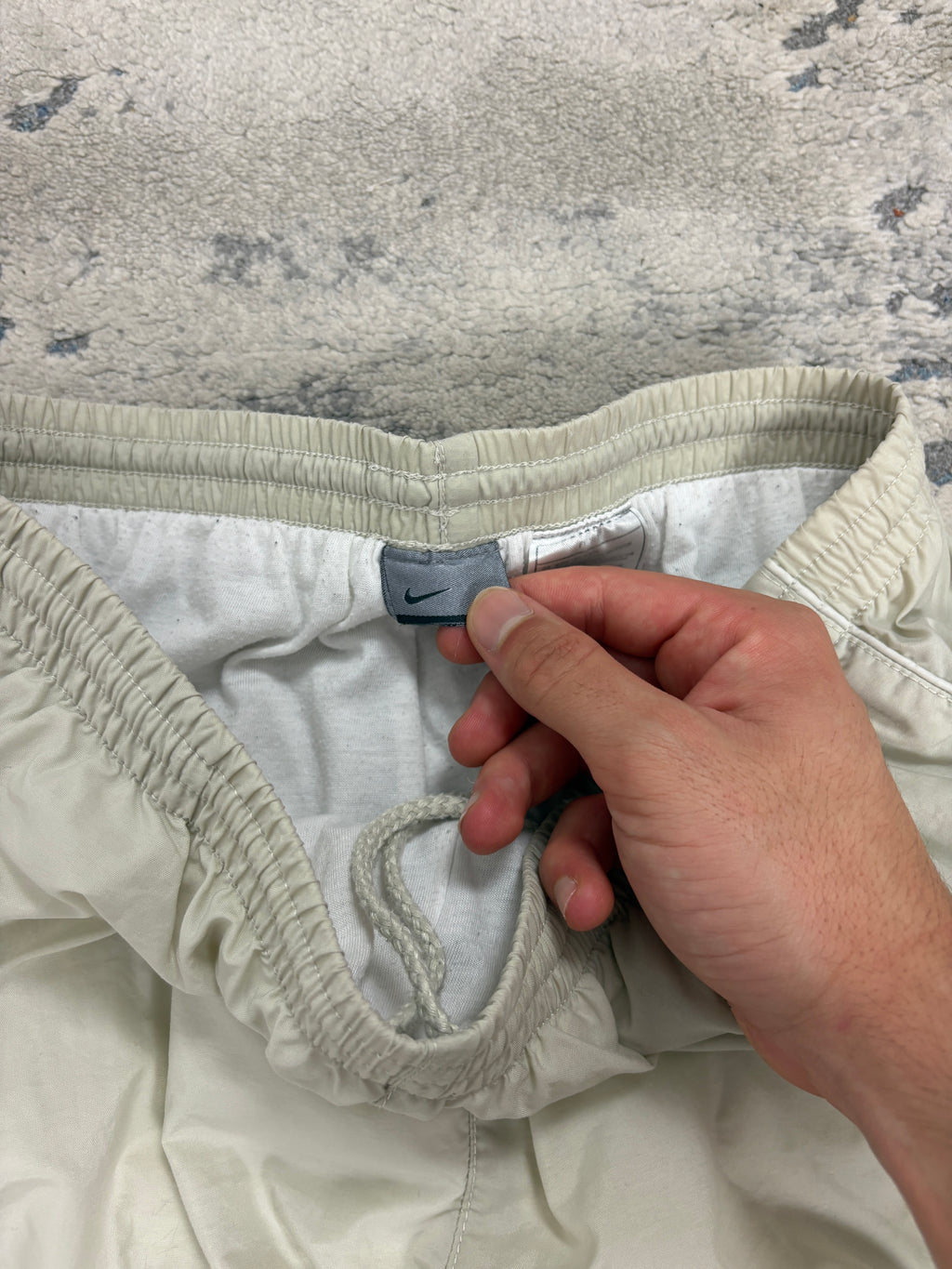 Pantalón Nike Vintage Blanco Crema | Talla S