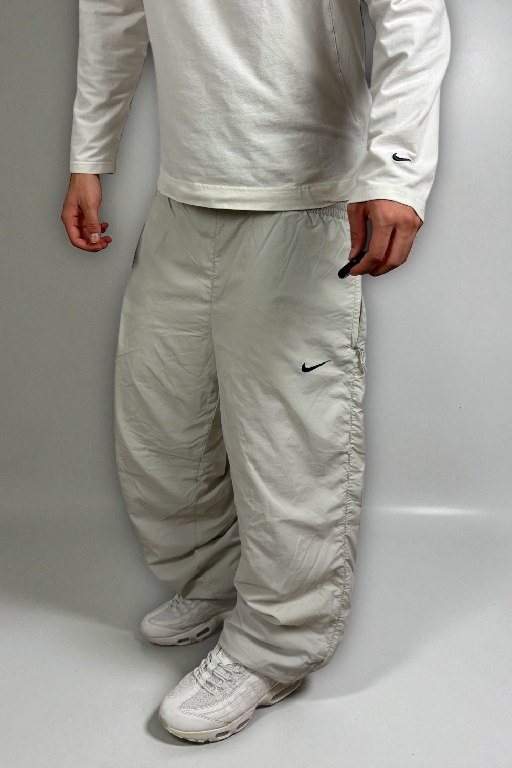 Pantalón Nike Vintage Blanco | Talla M